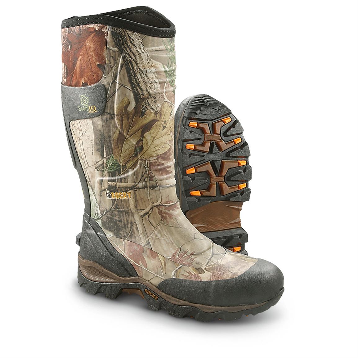 Men's Rocky® MudSox Rubber Boots, Realtree® AP™ - 236188, Rubber ...
