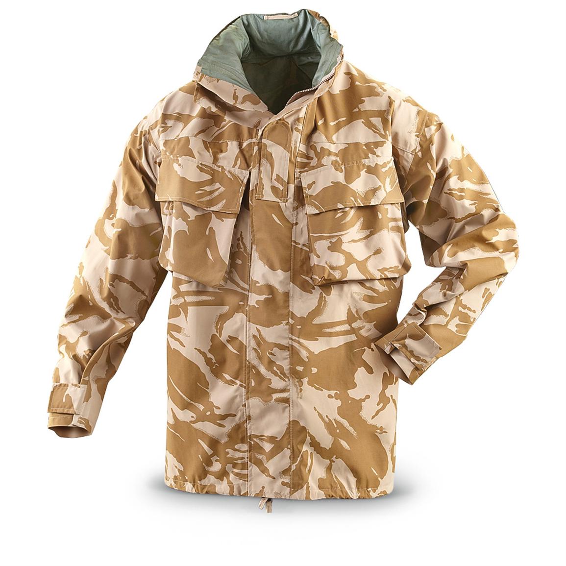 New British Military GORE-TEX® Jacket, Desert DPM - 236237, Rain Gear ...