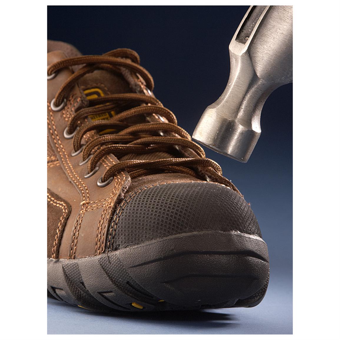Men's CAT® Argon Composite Toe Oxford Work Shoes, Dark Brown - 236323 ...