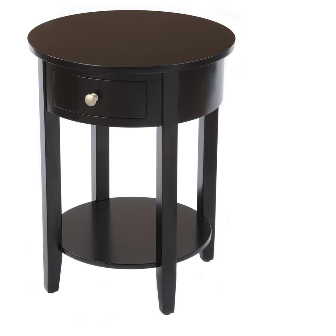 Round Side Table With Drawer 236468 Living Room At Sportsmans with Amazing round black coffee table with drawer you should have