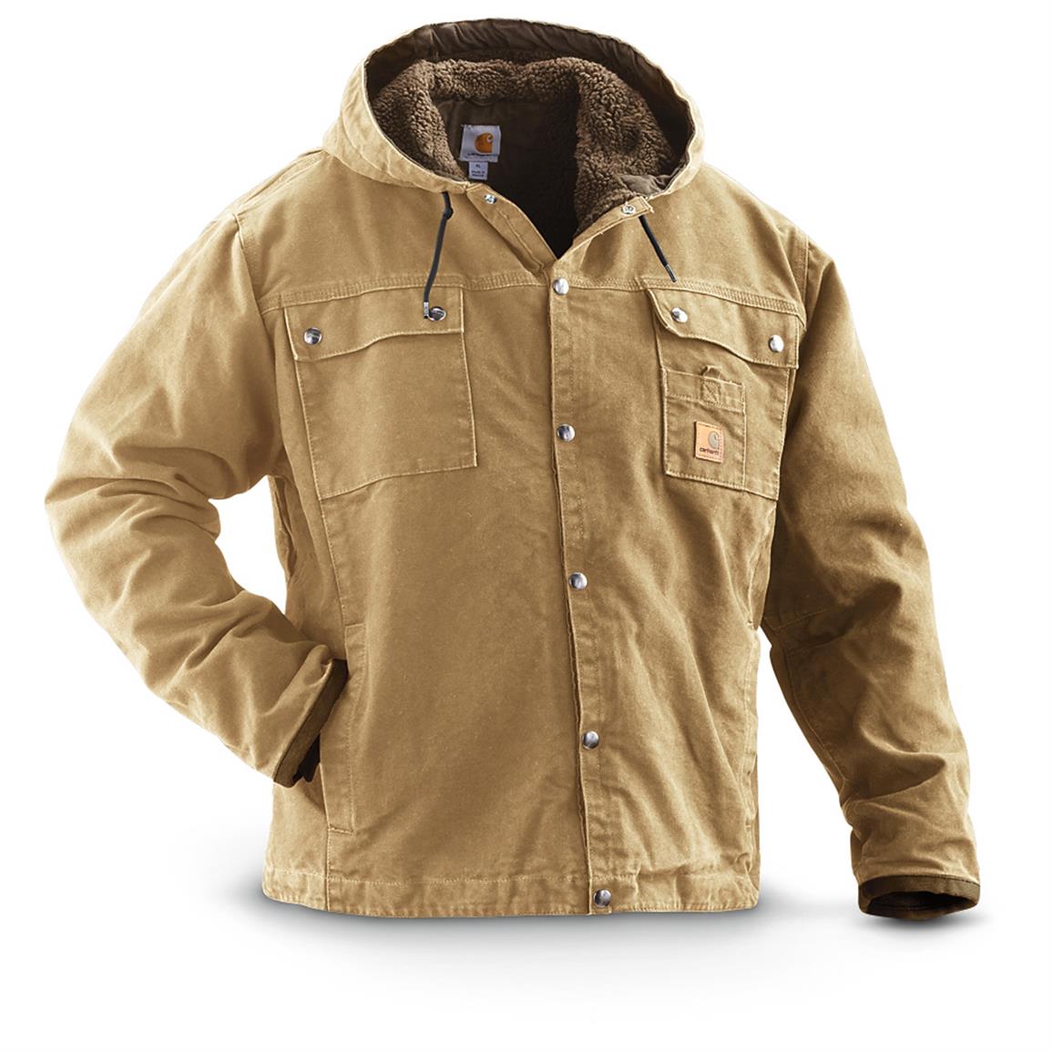 Carhartt Men's Multi-Pocket Sherpa Jacket - 236502, Insulated Jackets ...