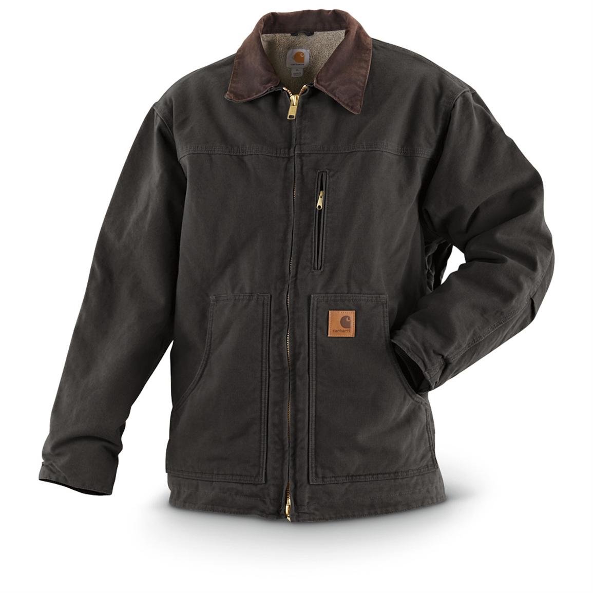 Relaxed Fit Washed Duck Sherpa-Lined Jacket - Stampede Tack