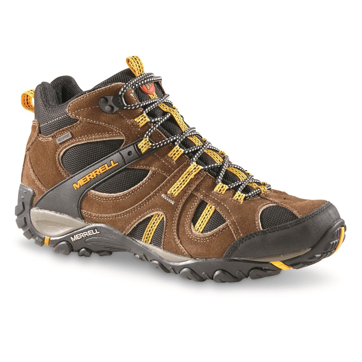 Merrell Men's Yokota Trail Mid Waterproof Hiking Shoes ...