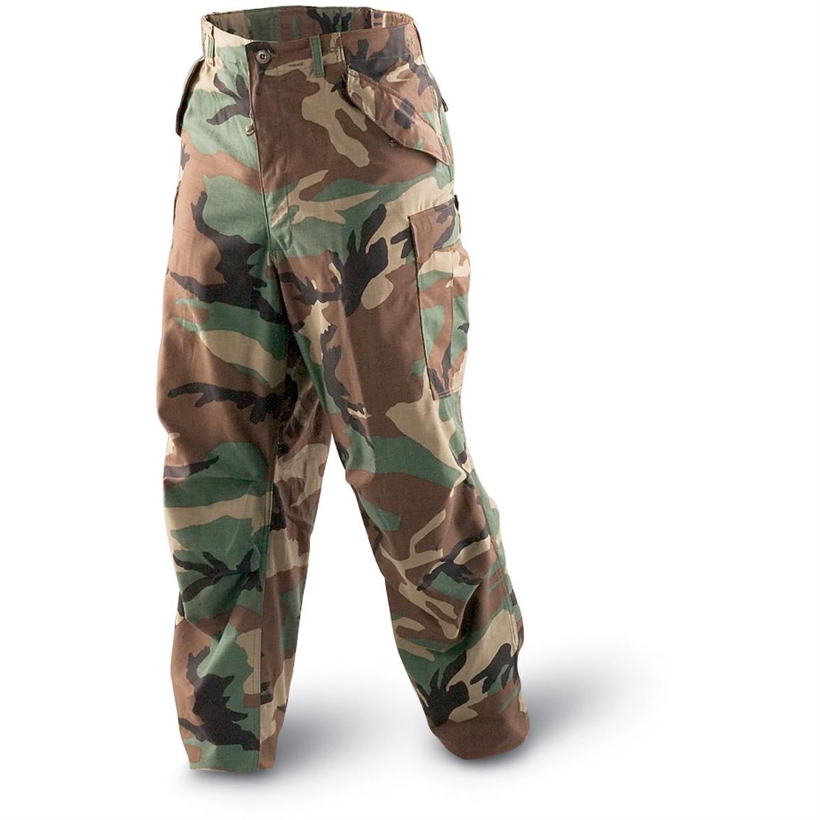 U.S. - military Surplus M65 Pants, Woodland - 25141, Pants at Sportsman ...