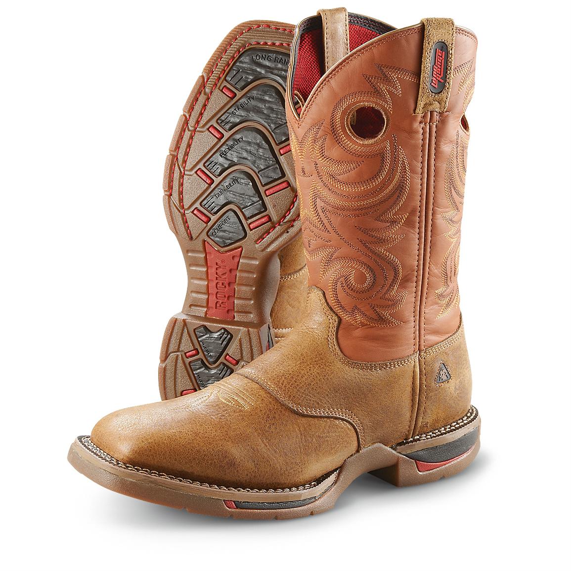 rocky long range waterproof western boot