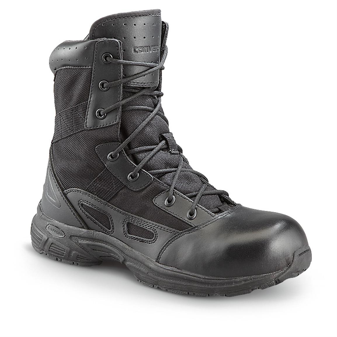 converse side zip tactical boots