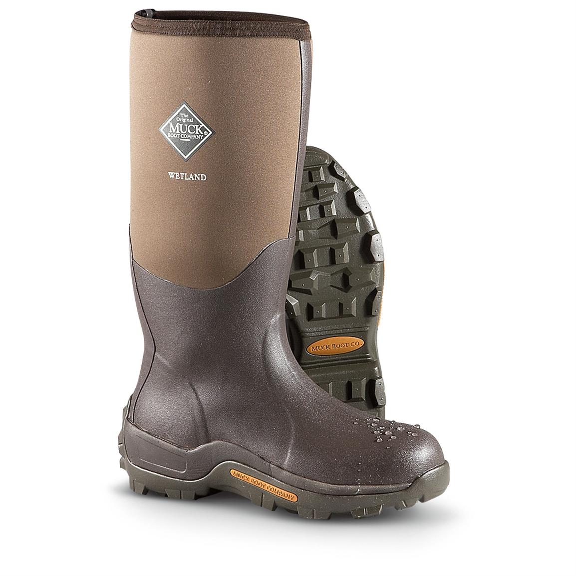 muck men's wetland rubber boots