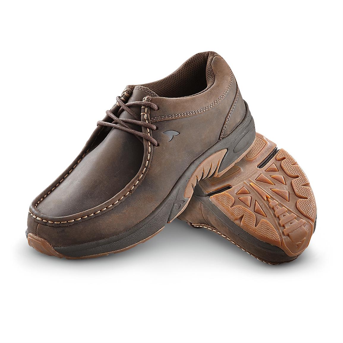 Men's Rugged Shark® Mackinaw Shoes, Brown - 281643, Casual Shoes at ...