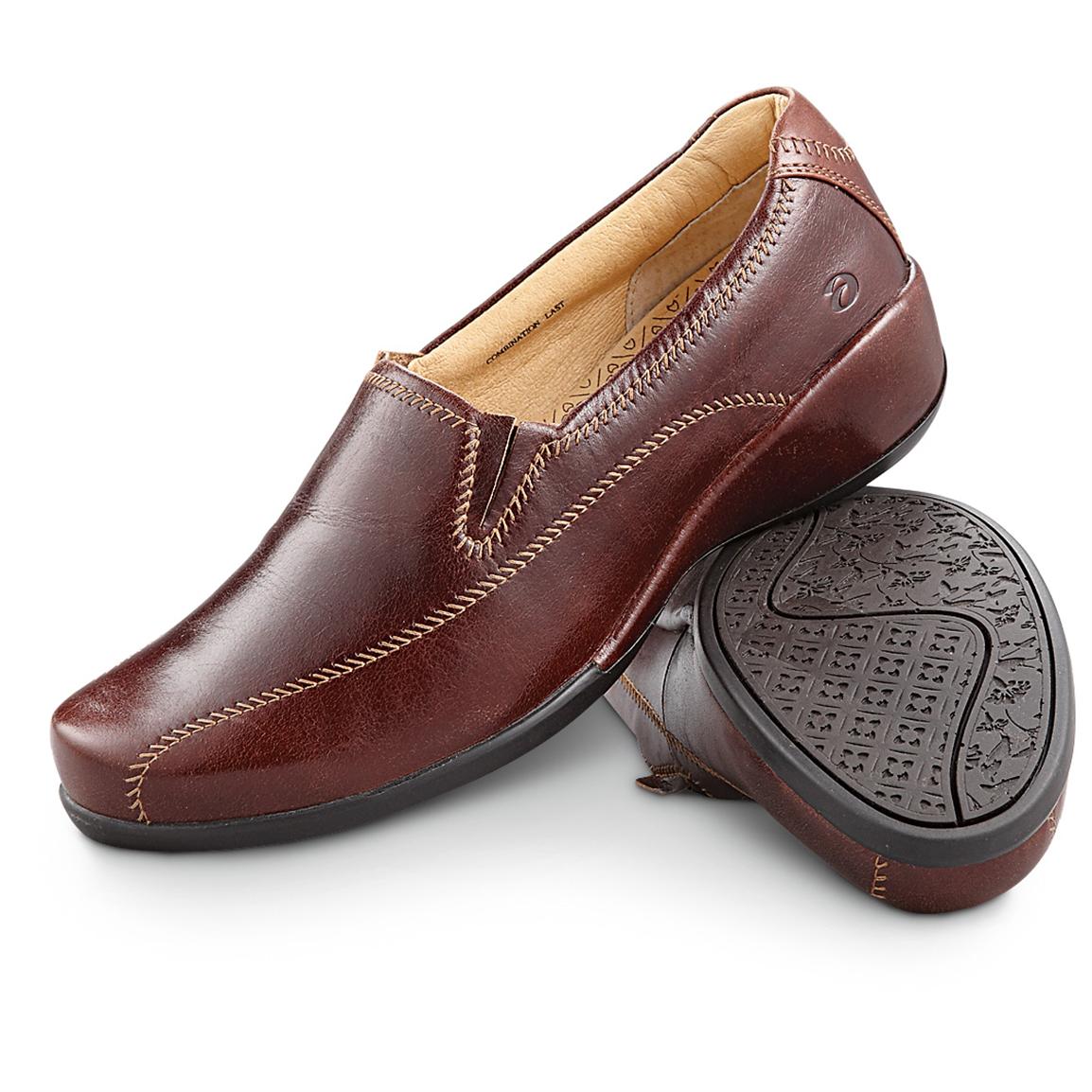 Women's Aravon® Tia Slip on Shoes, Brown 281646