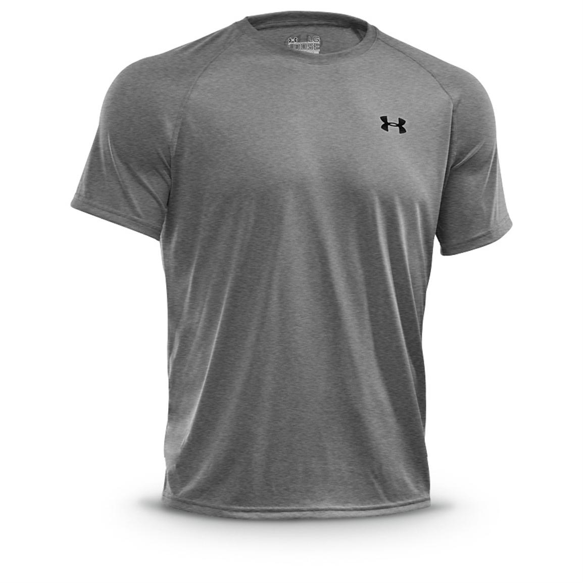 gray under armour shirt