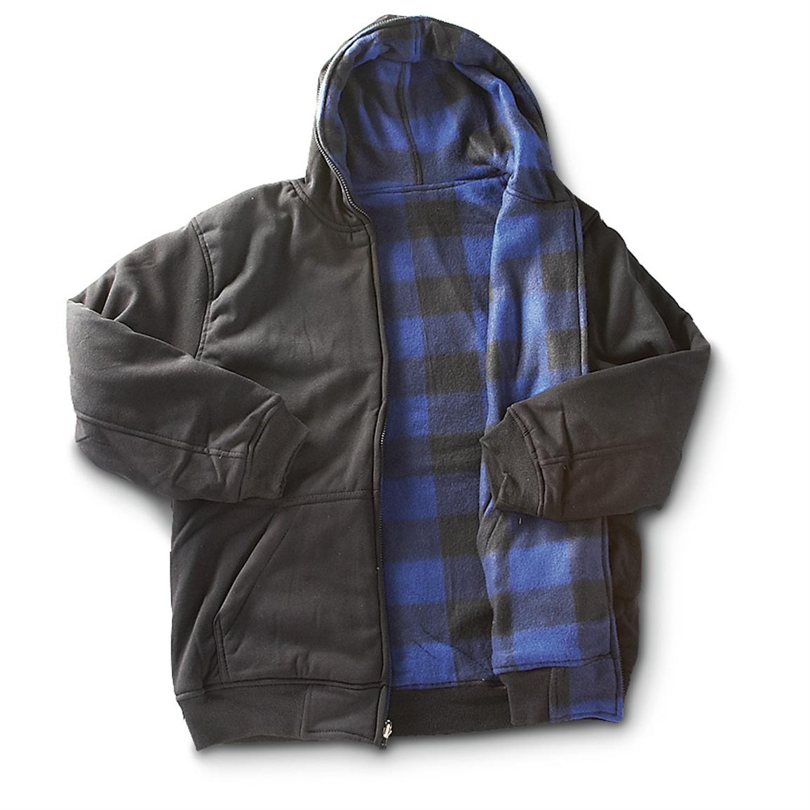 Reversible Full - zip Hooded Jacket - 282081, Sweatshirts & Hoodies at ...