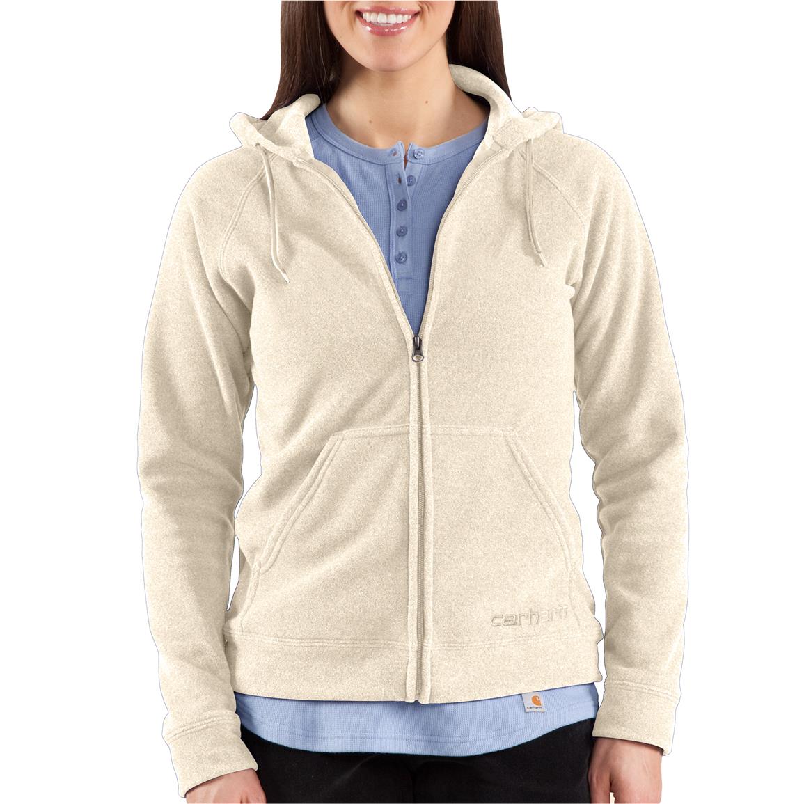 Women's Carhartt® Boyne Fleece Hooded Jacket - 282539, Uninsulated ...