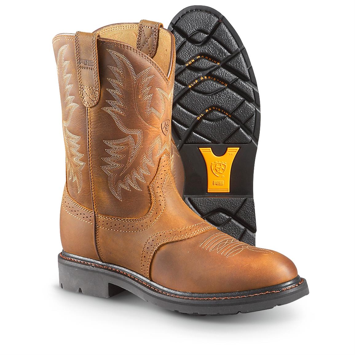 Ariat Sierra Men's Saddle Boots, Aged Bark - 282586, Cowboy ...