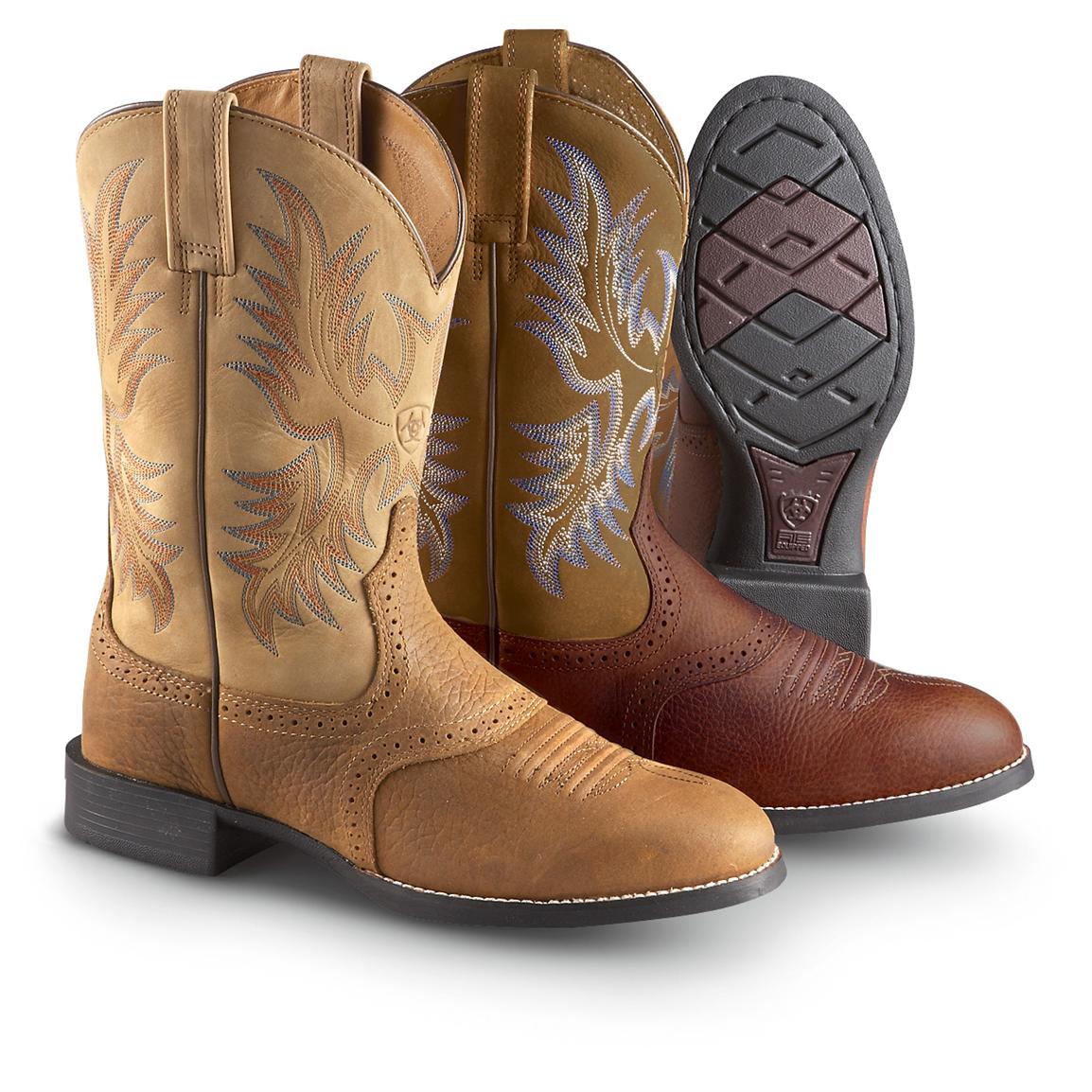 Men's Ariat Stockman Boots - 282589, Cowboy & Western Boots at ...