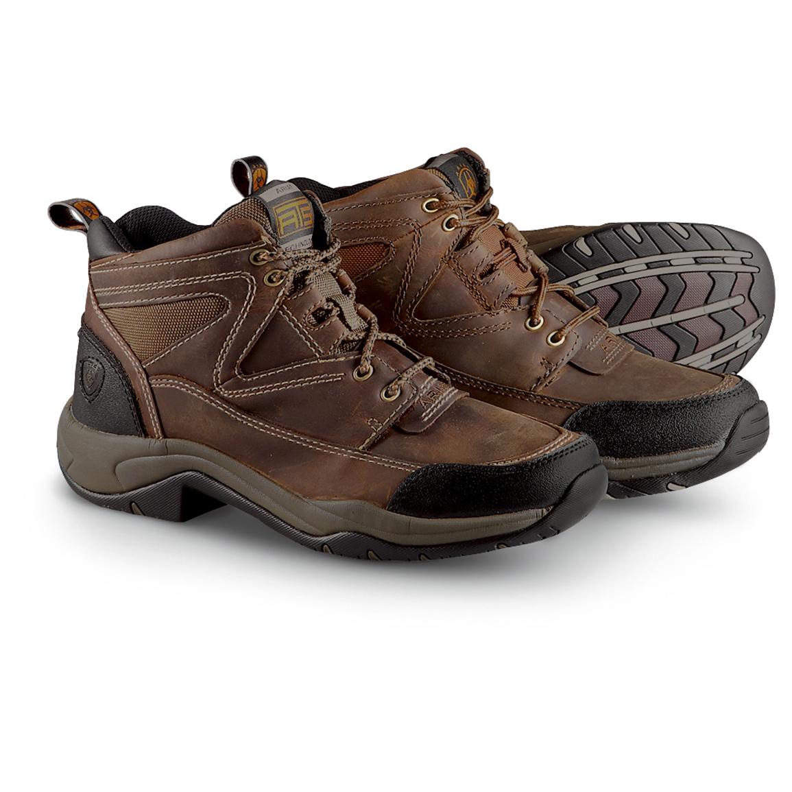 Women's Ariat® Terrain Shoes, Distressed Brown - 282593, Hiking ...