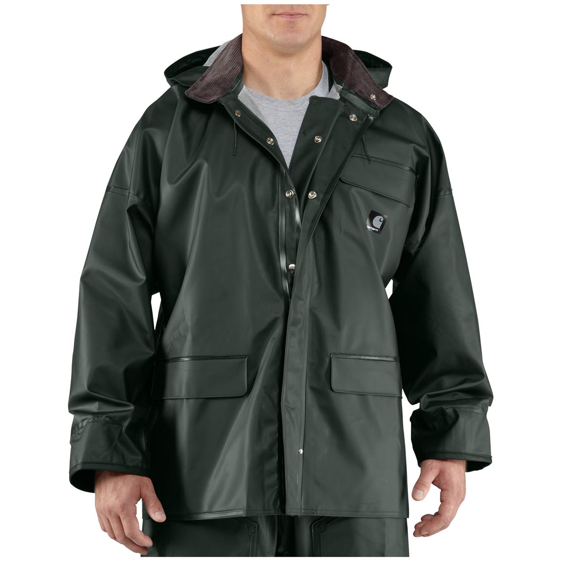 Men's Carhartt® Surrey Waterproof Hooded Rain Coat 282622, Rain Jackets & Rain Gear at