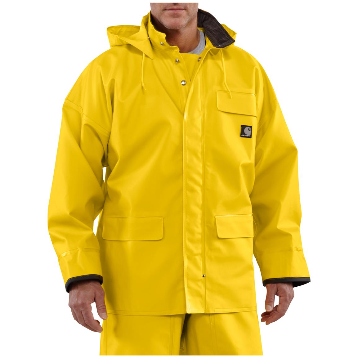 Men's Carhartt® Surrey Waterproof Hooded Rain Coat - 282622, Rain ...