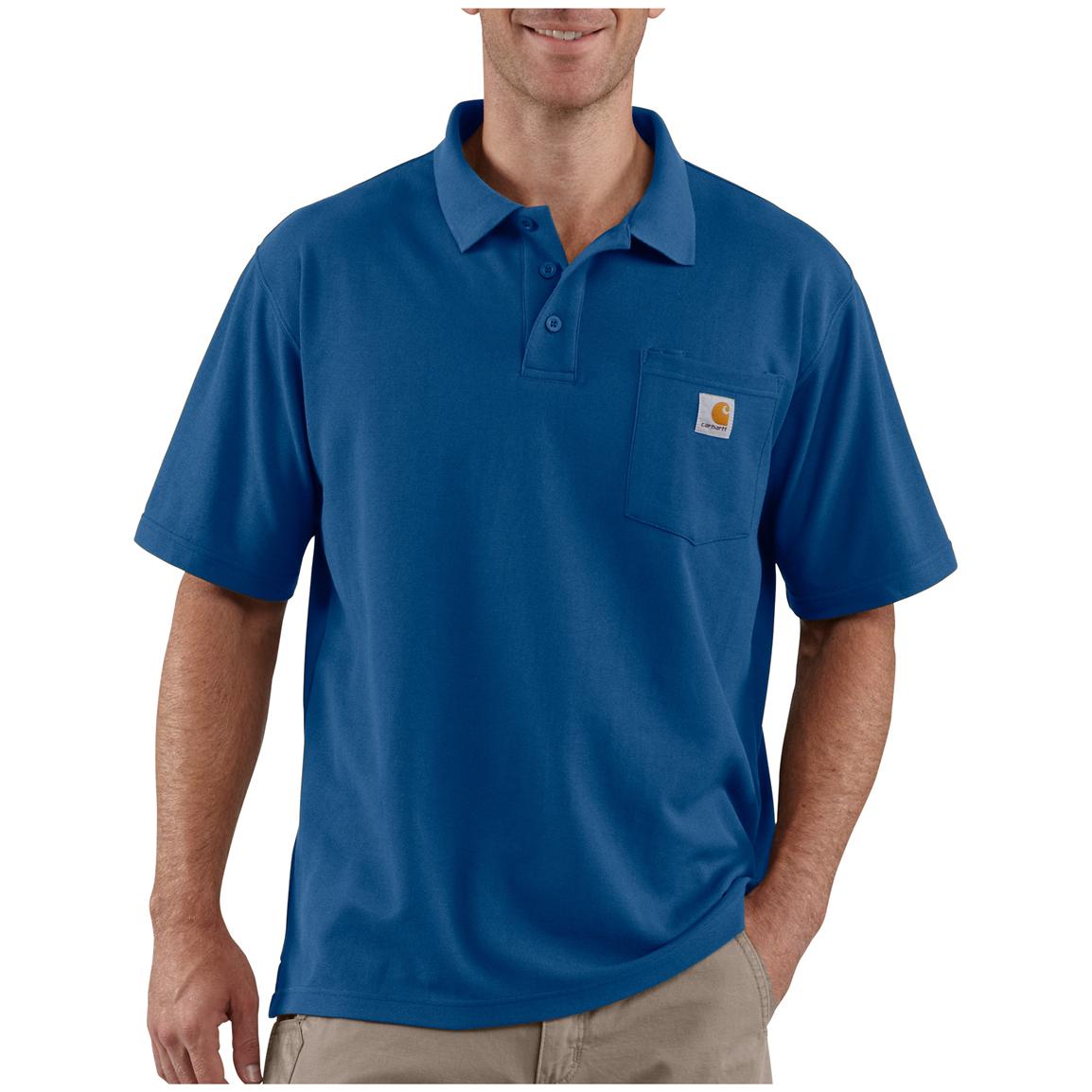 Men's Carhartt® Contractor's Work Pocket Polo - 282633, Shirts at ...