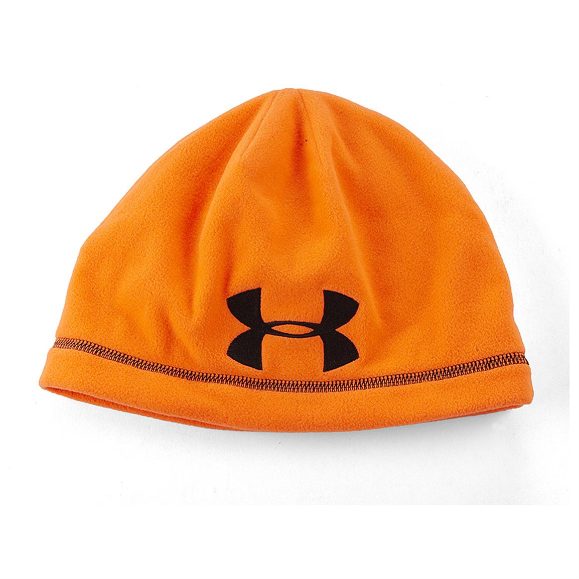 hunter orange under armour hat