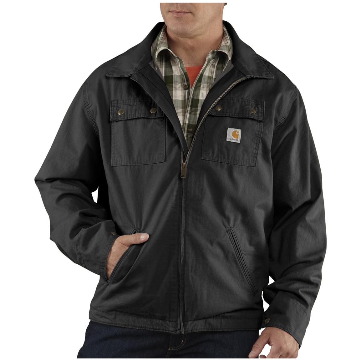 Men's Carhartt® Flint Work Jacket - 282885, Insulated Jackets & Coats ...