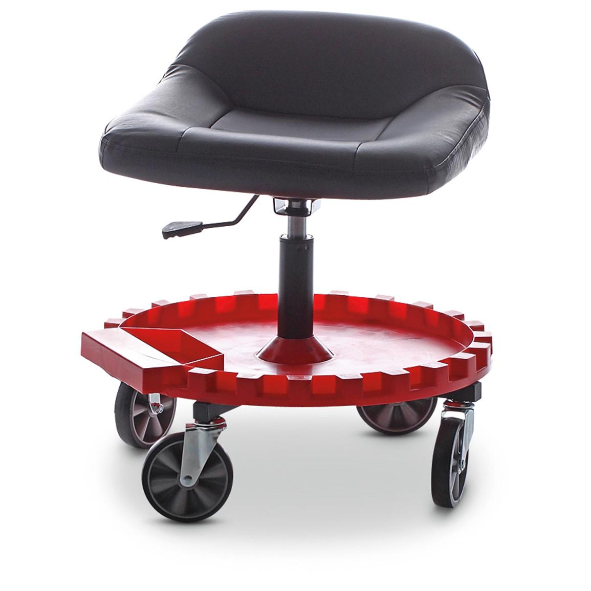 TraXion Monster Rolling Seat with Gear Tray
