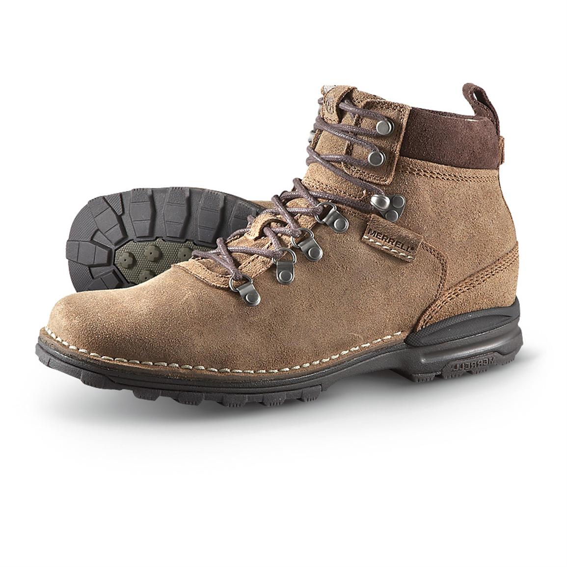 Men's Merrell® Duras Hiking Boots, Bison - 283032, Hiking Boots ...