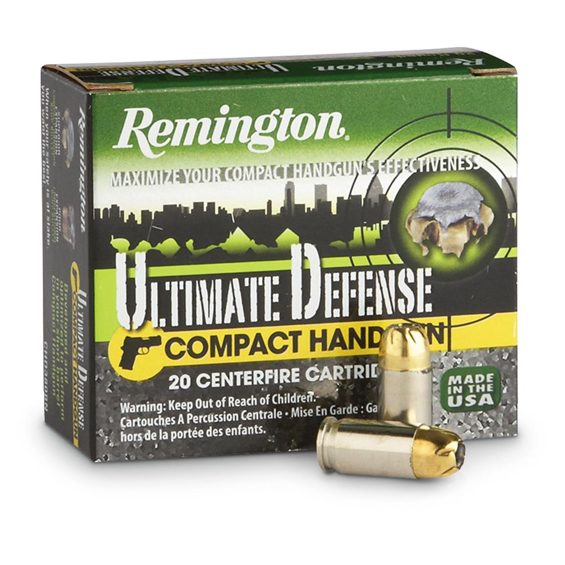 Remington, .40 S&W, BJHP, 180 Grain, 20 Rounds