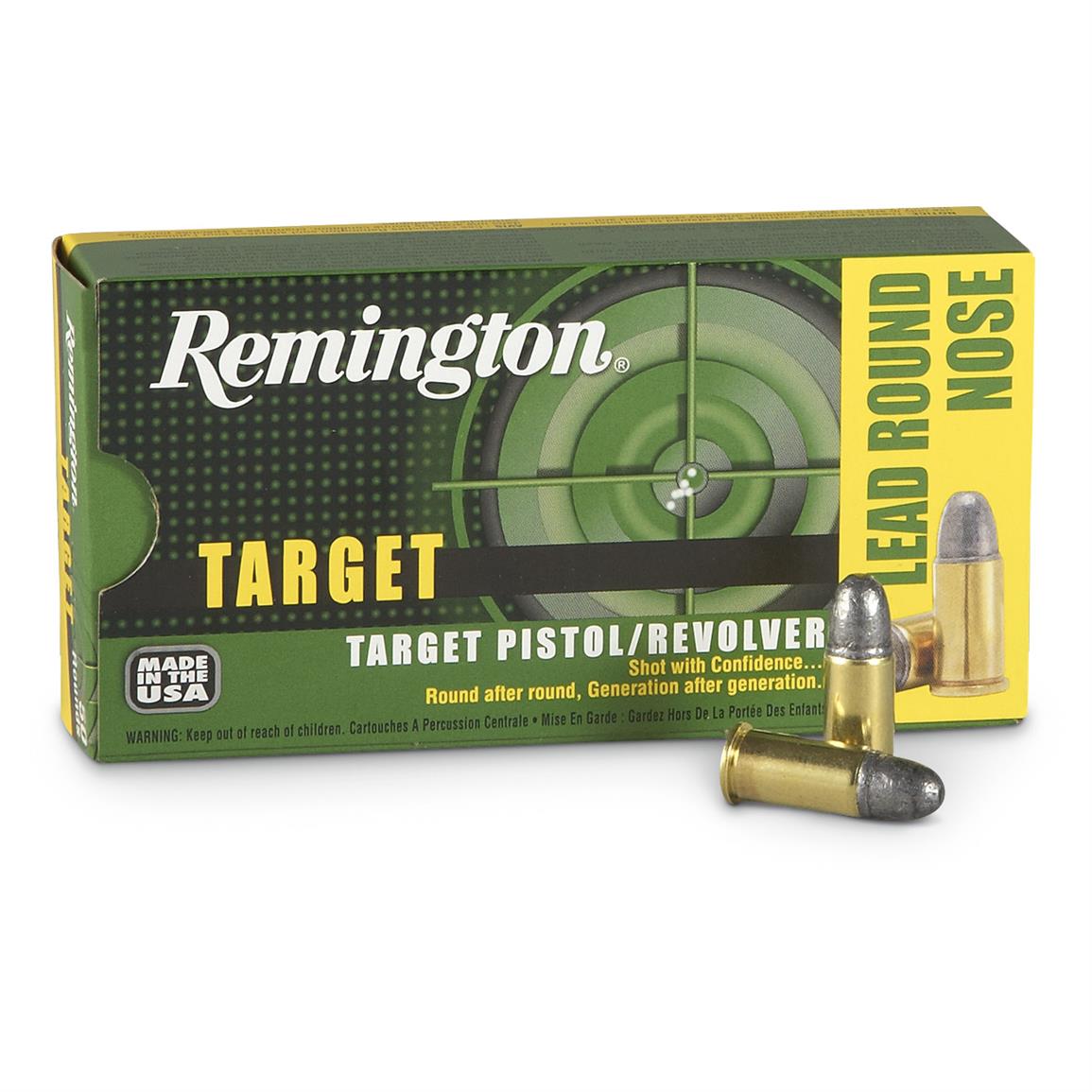 Remington Target Pistol Revolver Ammo 38 Short Colt Lrn 125 Grain 50 Rounds 2145 38 Short Ammo At Sportsman S Guide