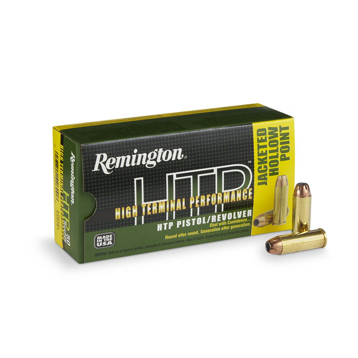 Remington, .45 Colt, JHP, High Terminal Performance, 230 Grain, 50 Rounds