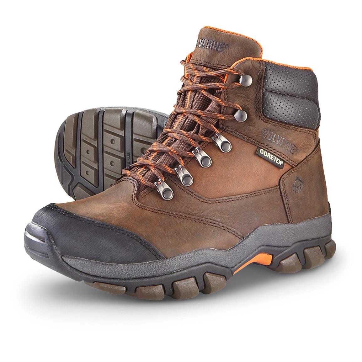 Men's Wolverine® Harden Hiker GORE - TEX® Boots, Brown - 283325, Hiking ...