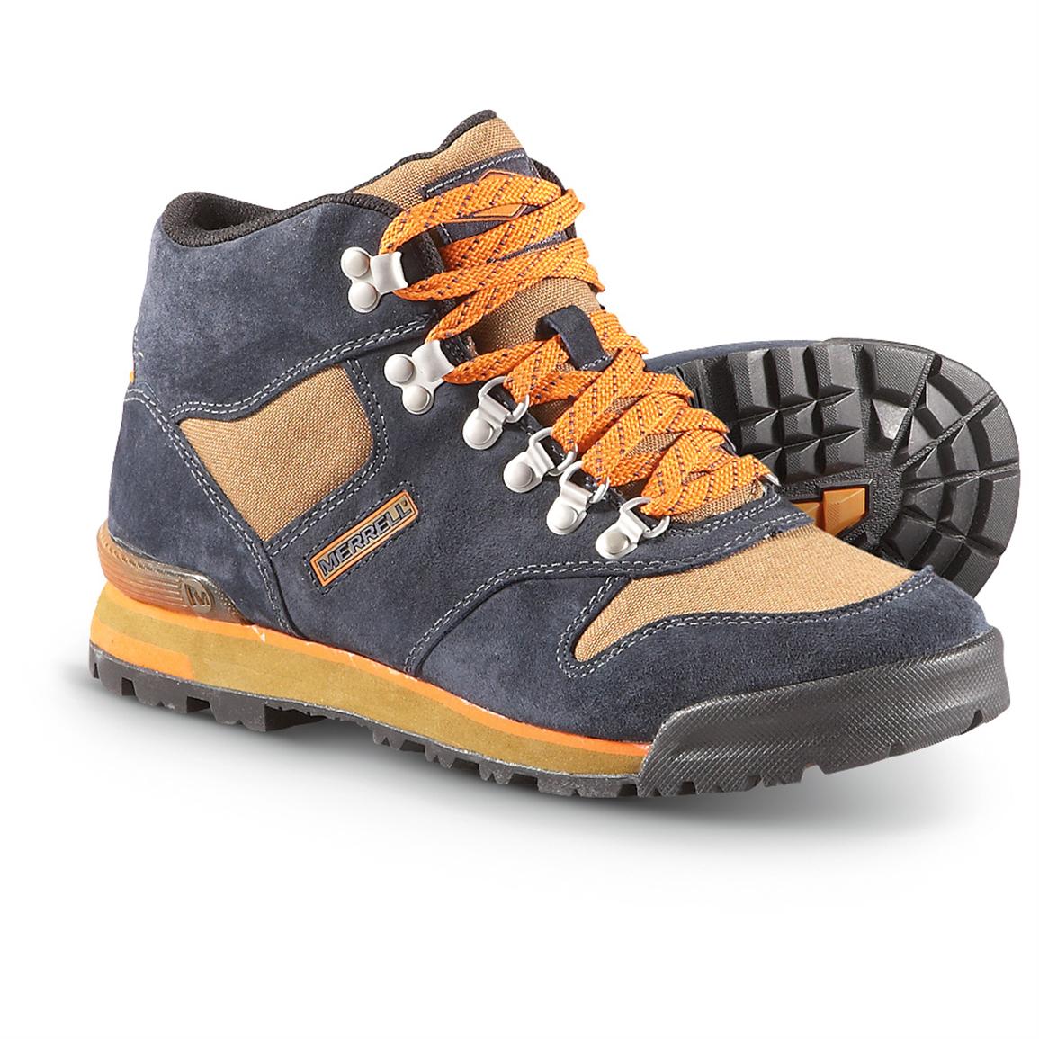 Men&#39;s Merrell® Eagle Origins Hiking Boots, Navy - 283590, Hiking Boots & Shoes at Sportsman&#39;s Guide