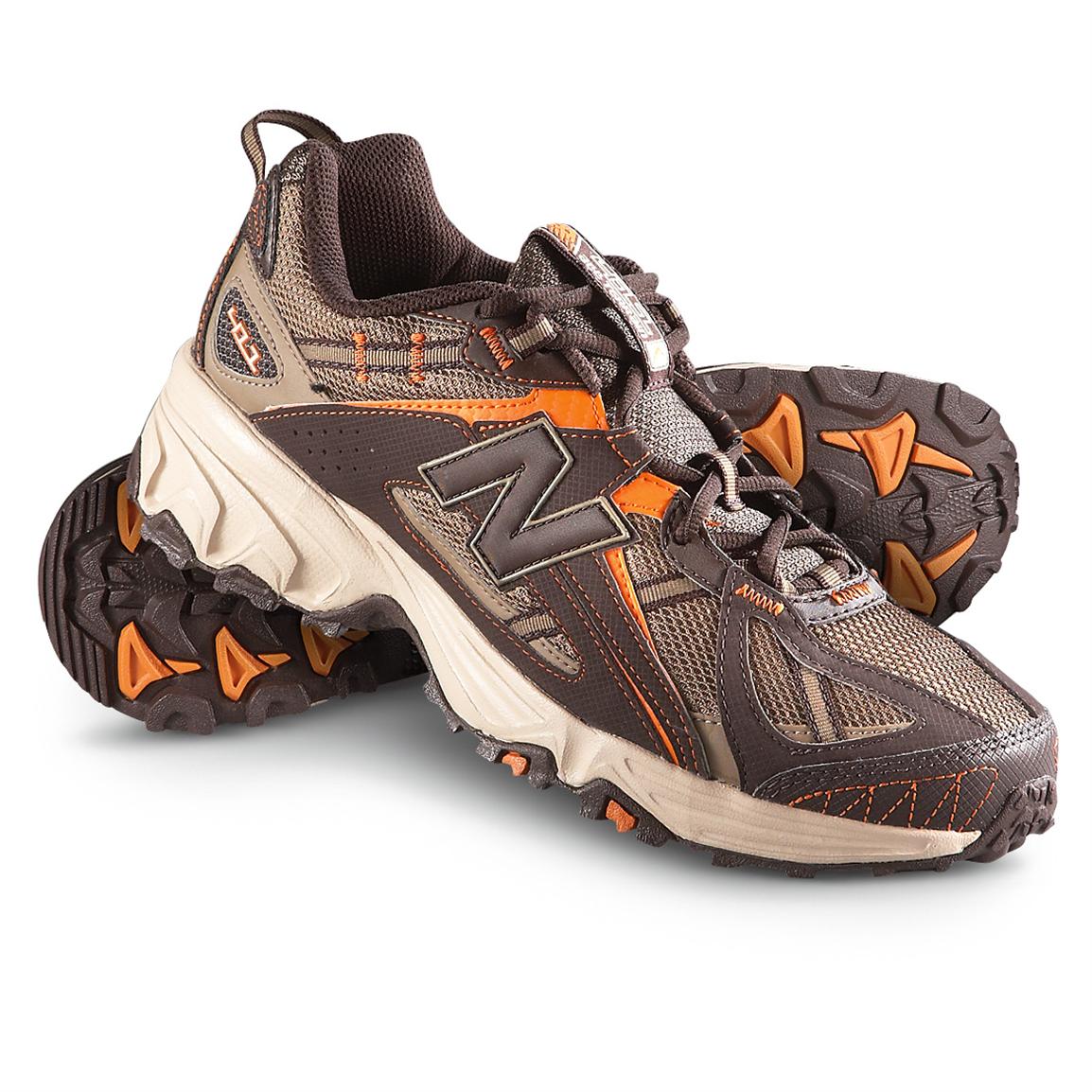 Men's New Balance® 411 Trail Running Shoes, Brown / Orange - 283825 ...