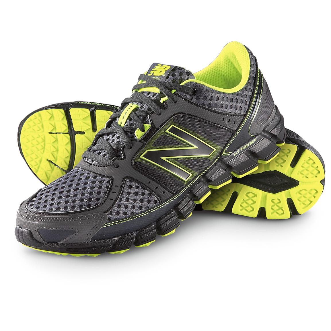 Men's New Balance® 750 Running Shoes, Gray / Yellow ...