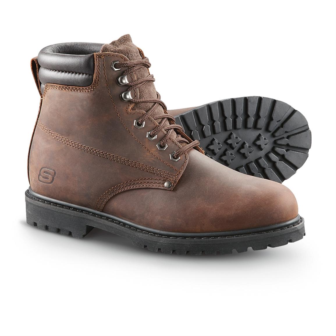 skechers men's work boots