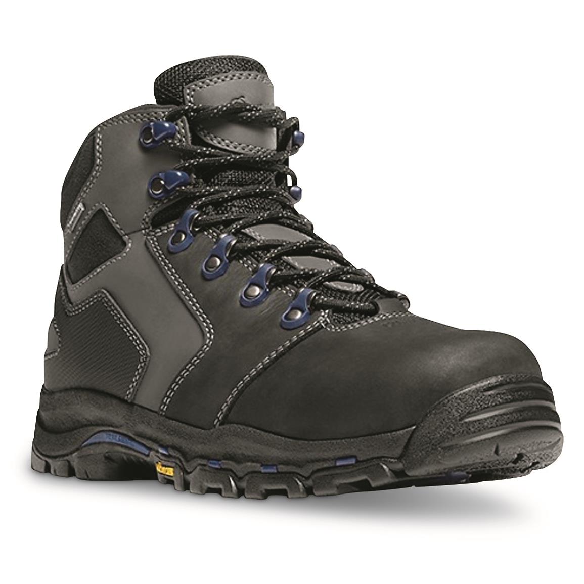 Danner Men's Vicious Waterproof 4.5" Safety Toe Work Boots, GORE-TEX, Black/Blue