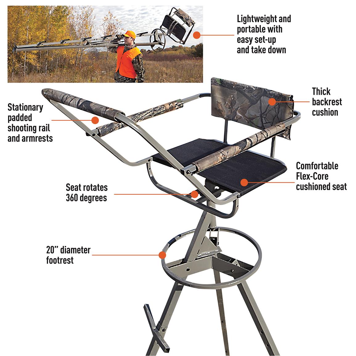 Sniper Sentinel 12' Tripod Deer Stand 284016, Tower & Tripod Stands