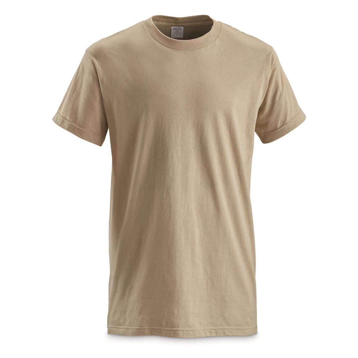 U.S. Military Surplus T-Shirts, 12 Pack, New