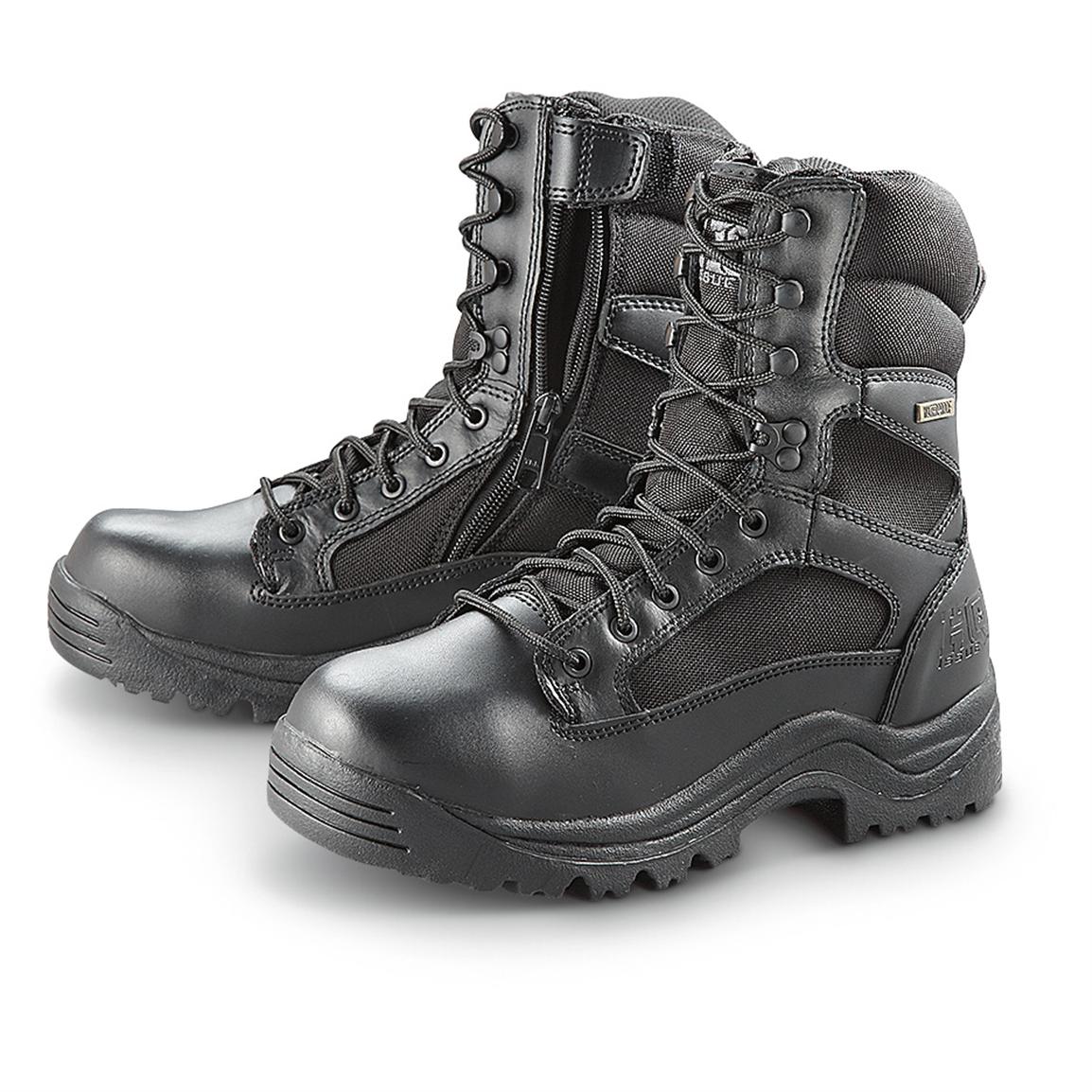 mens waterproof zip up boots