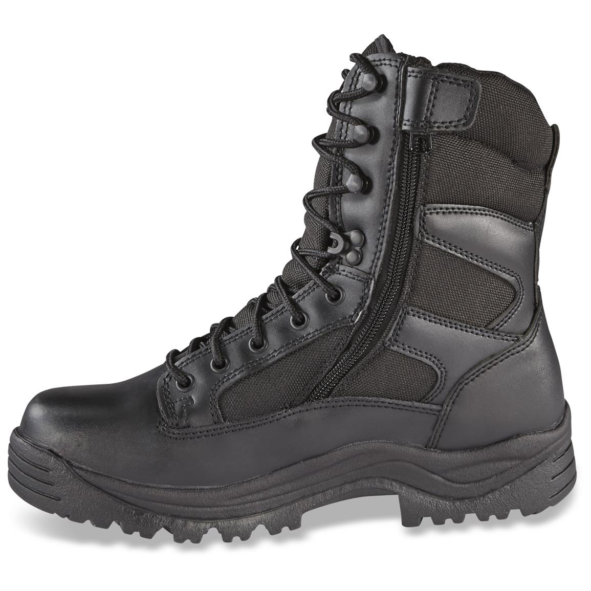 Men's HQ ISSUE Side Zip Tactical Boots, Waterproof, Black - 292023 ...