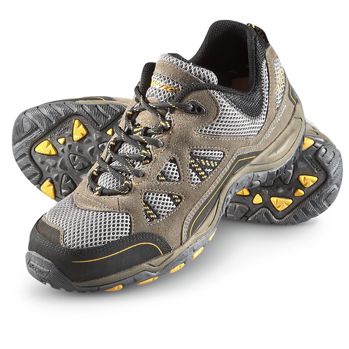 Men's Hi-Tec® Total Terrain Aero Hikers, Olive / Warm Gray / Gold ...