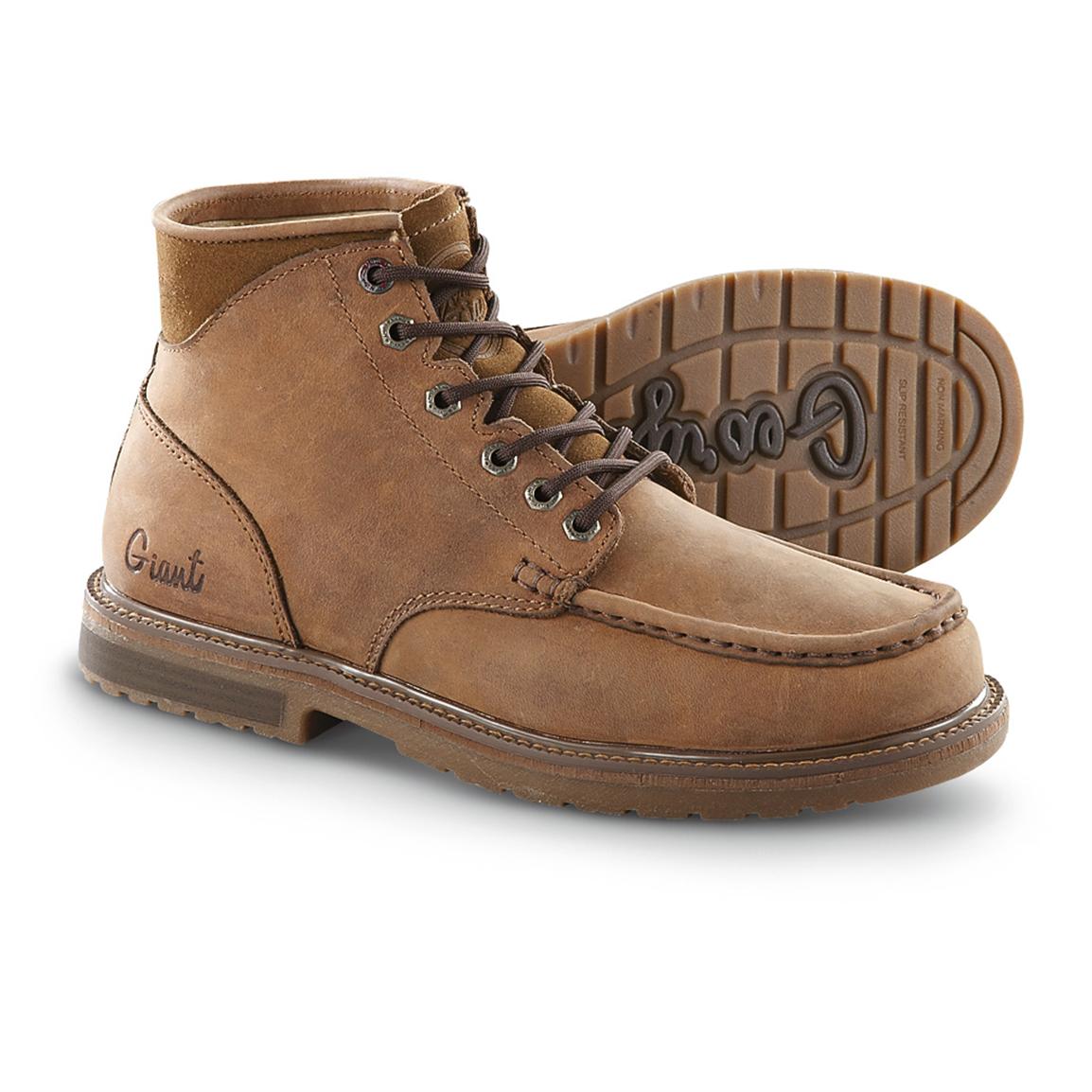 Men's Georgia Boot® Giant Hopper Moc-toe Boots, Brown - 292222, Casual ...