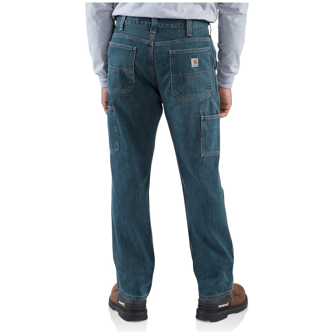 Carhartt® Relaxed Straight Fit Dungaree Jeans, Light Worn-in Blue ...