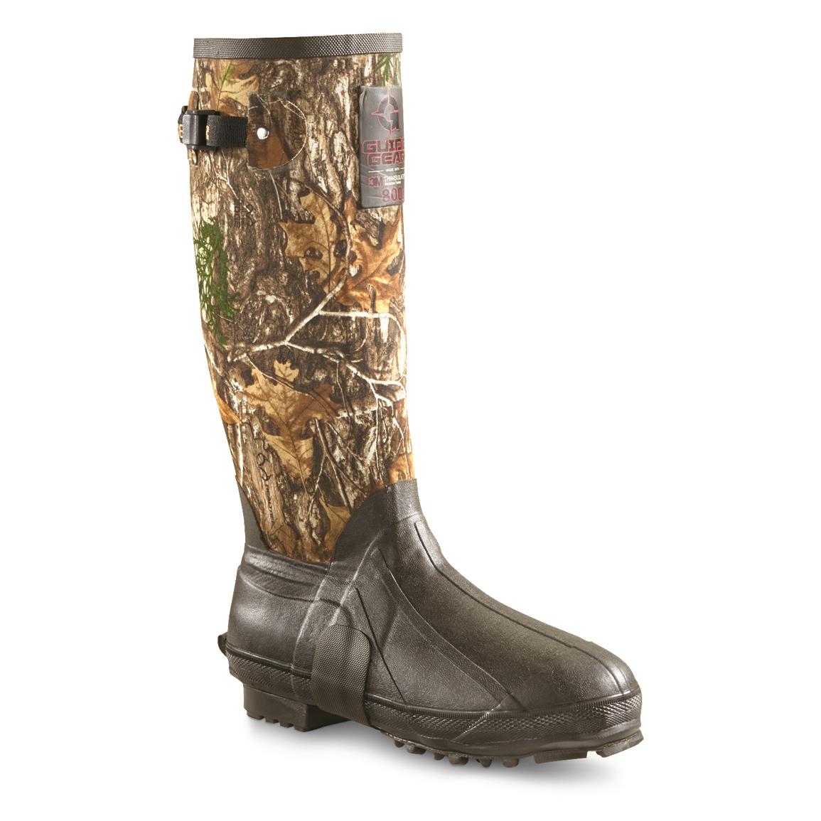 Guide Gear Men's 15" Rubber Boots, 800-gram Thinsulate Ultra, Realtree EDGE™