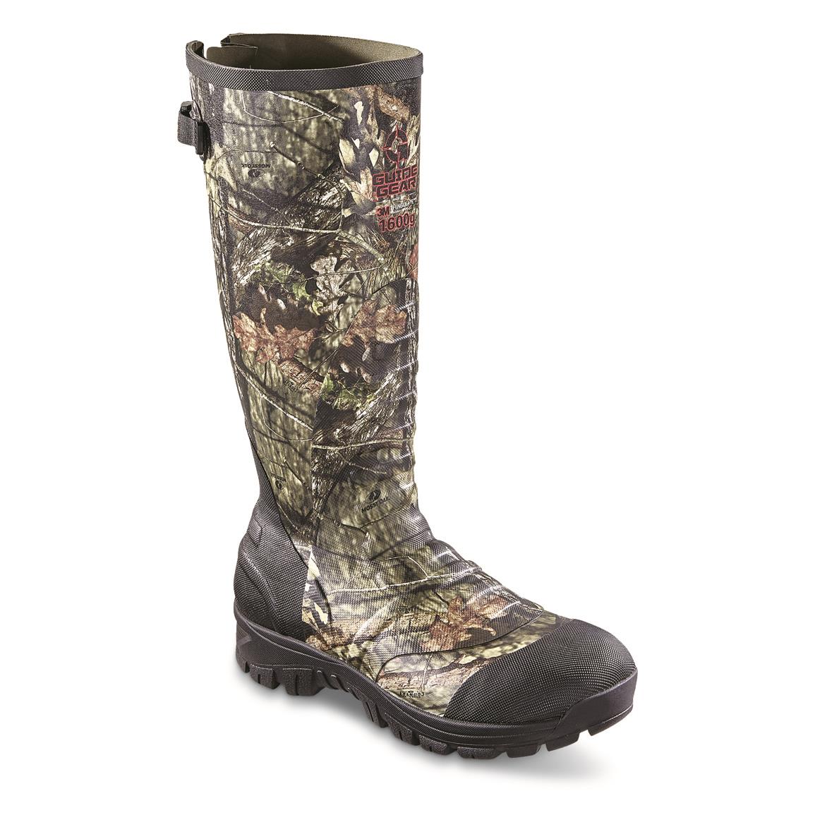 Guide Gear Men's Ankle Fit Insulated Rubber Boots, 1,600-gram, Mossy Oak Break-Up® COUNTRY™