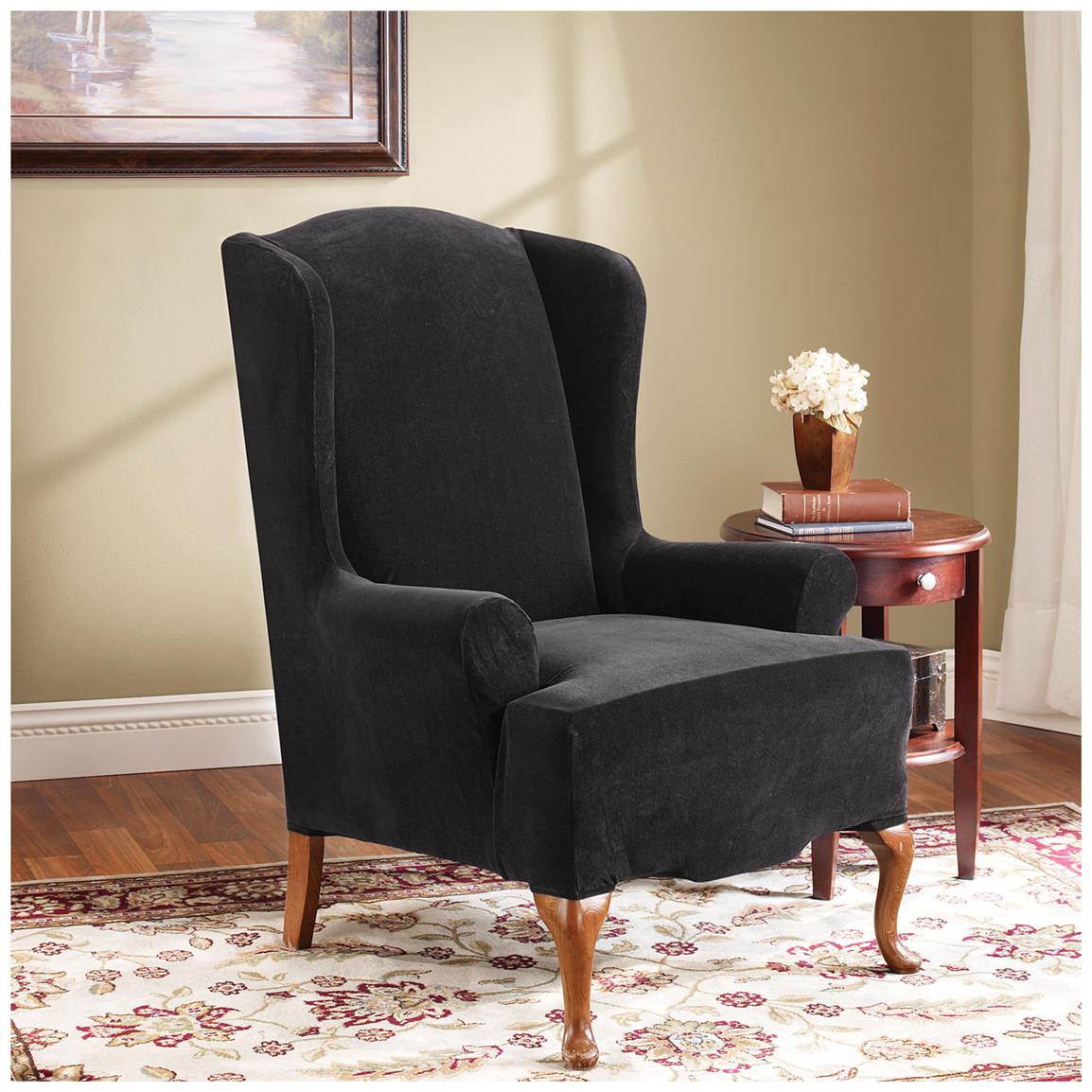 Sure Fit® Stretch Pearson Wing Chair Slipcover - 292826 ...
