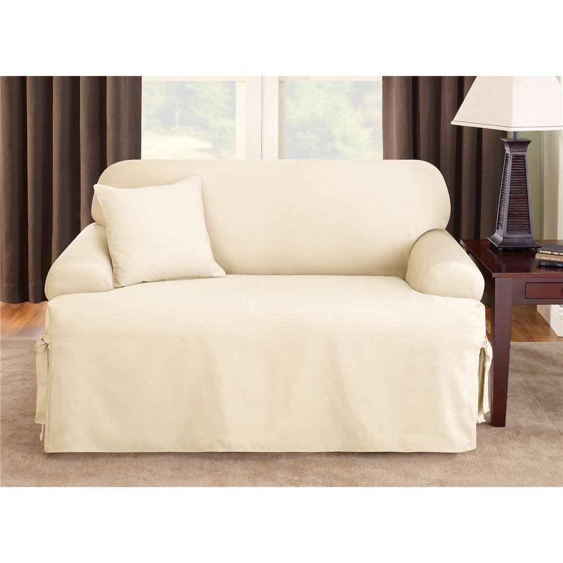 Sure Fitu00ae Logan T  cushion Sofa Slipcover  292833, Furniture Covers at Sportsmanu002639;s Guide