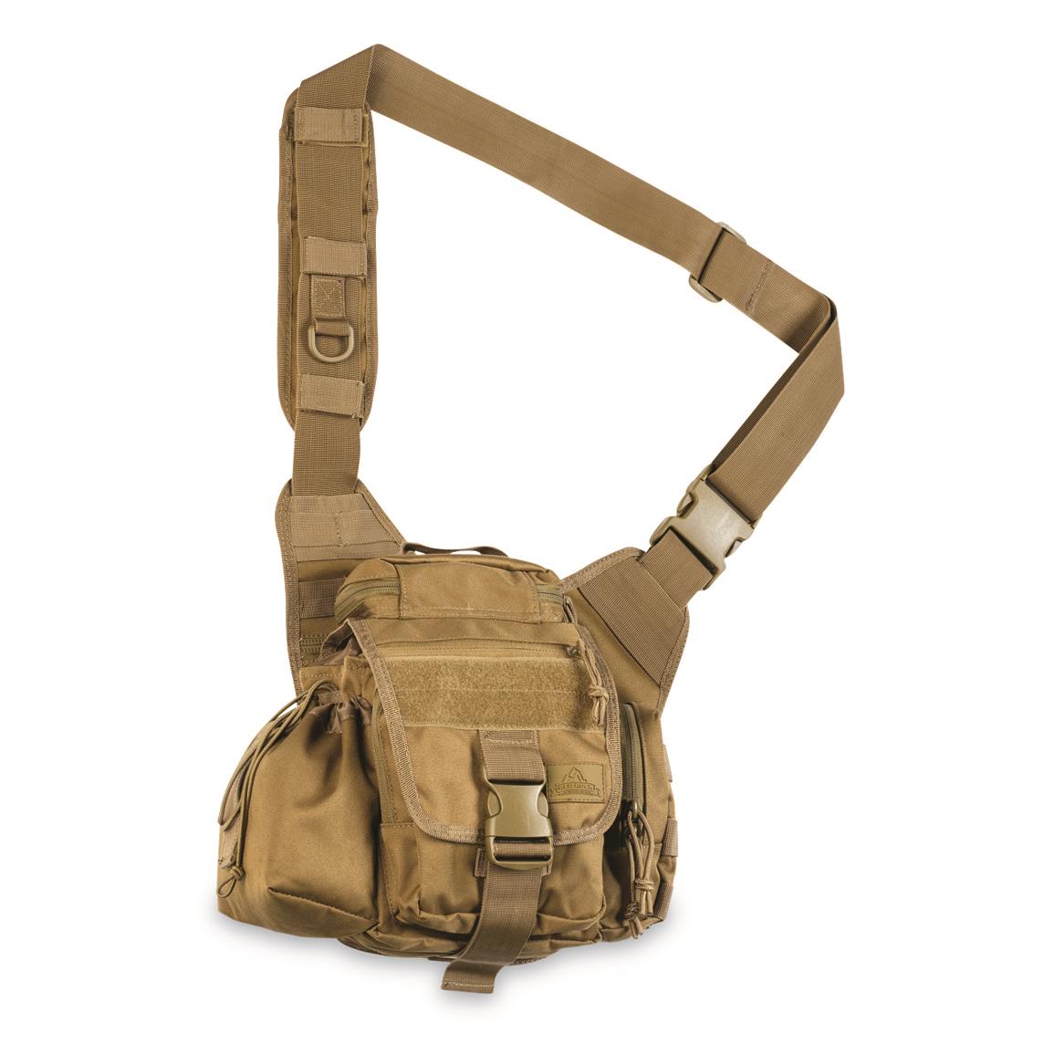Red Rock Outdoor Gear Hipster Sling Bag, Coyote