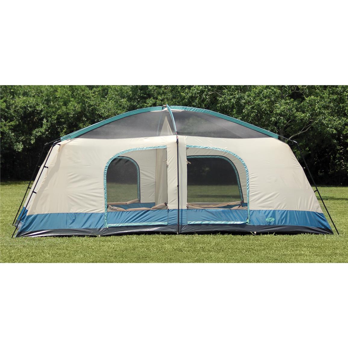 Texsport® Blue Mountain 2 room Cabin Dome Tent 293799, Cabin Tents at Sportsman's Guide
