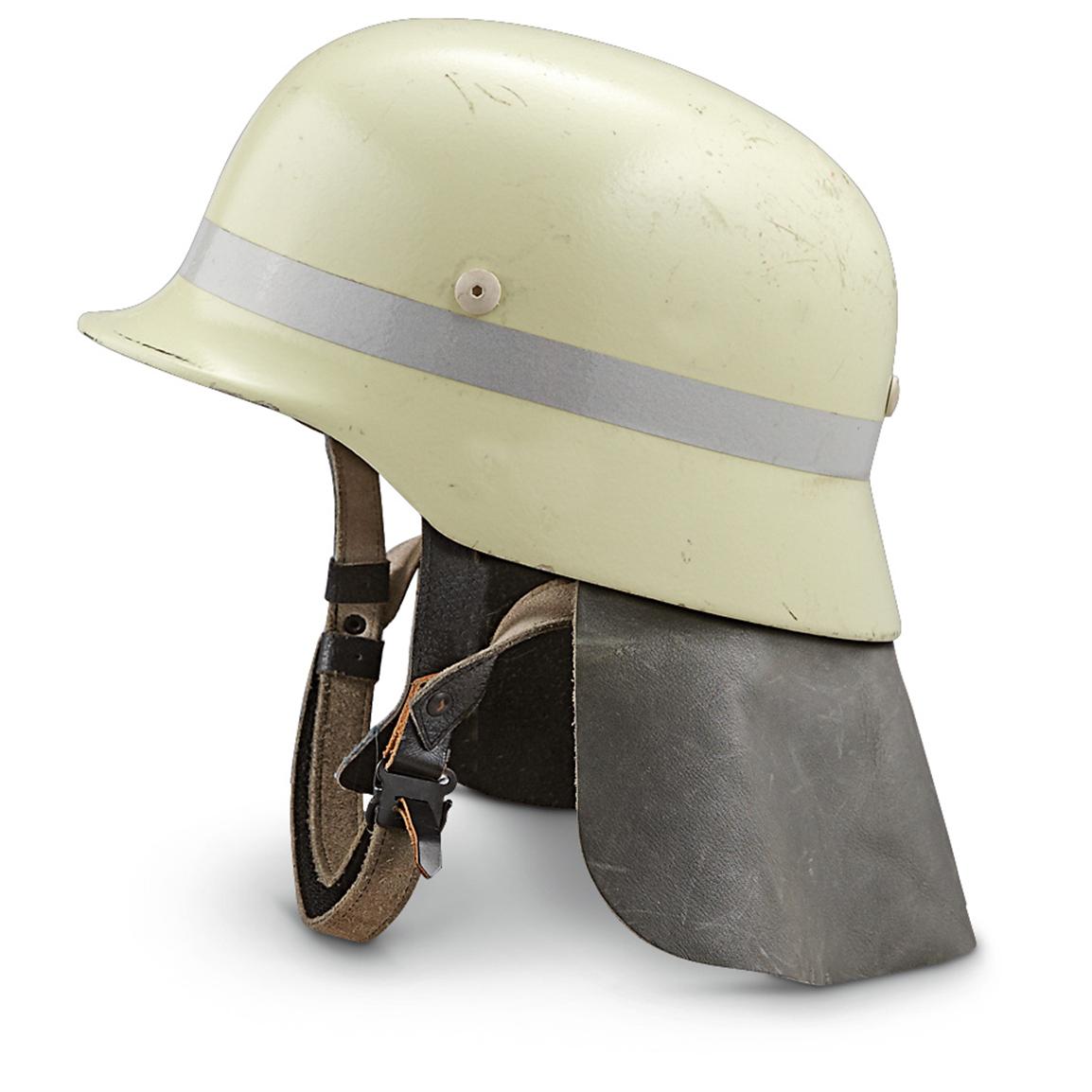Used German WWII-style "Glowing" Fire Helmet - 293898, Helmets