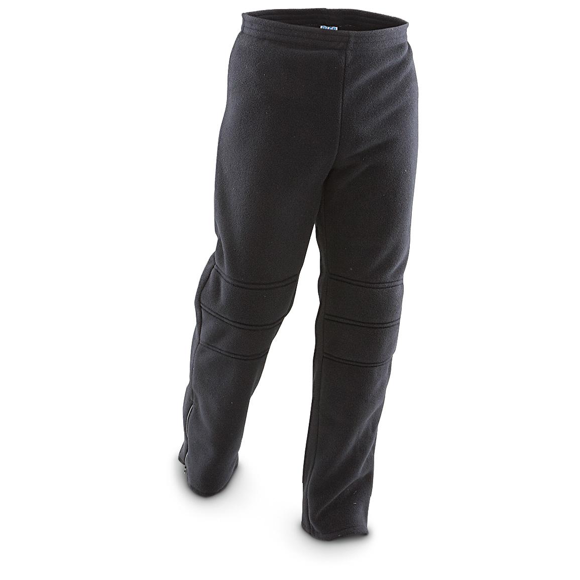 New U.S. Military Surplus Heavyweight Polartec® Fleece Pants, Black